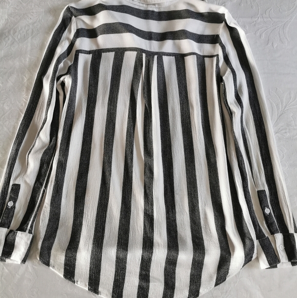 BP Gray Striped Button Down Shirt Size Xs - Picture 4 of 7